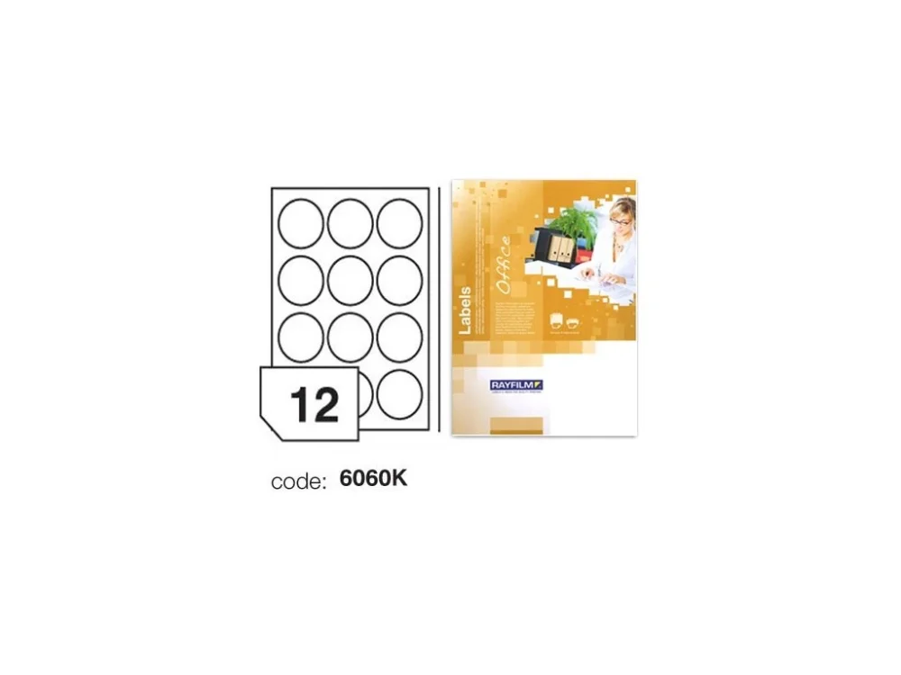 Dokud Zásoby Vydrží Etikety Office A4 kolečka 60mm R0100.6060KA
