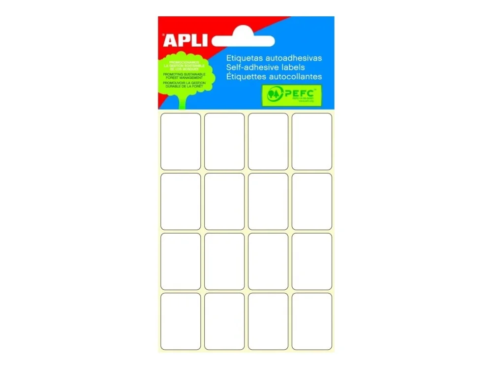 Etikety APLI 19x27mm 6 listů bílé Víkendová Akce