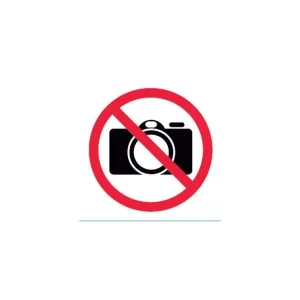 Etiketa ZÁKAZ FOTOGRAFOVÁNÍ Horká Nabídka