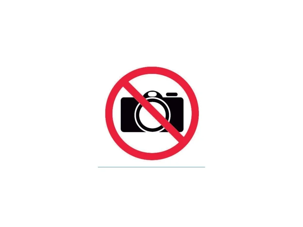 Etiketa ZÁKAZ FOTOGRAFOVÁNÍ Horká Nabídka