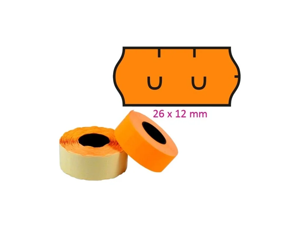 Etikety UNI do kleští 26x12mm oranžové fluo Koupit Online
