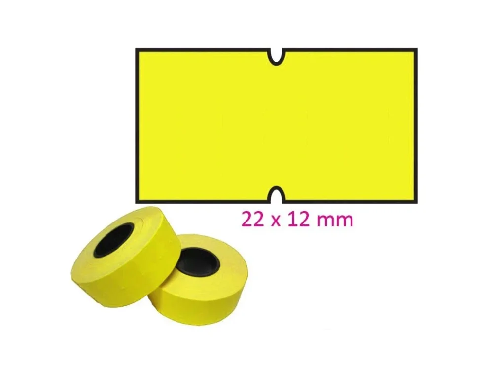 Etikety COLA PLY do kleští 22x12mm žluté Víkendová Akce