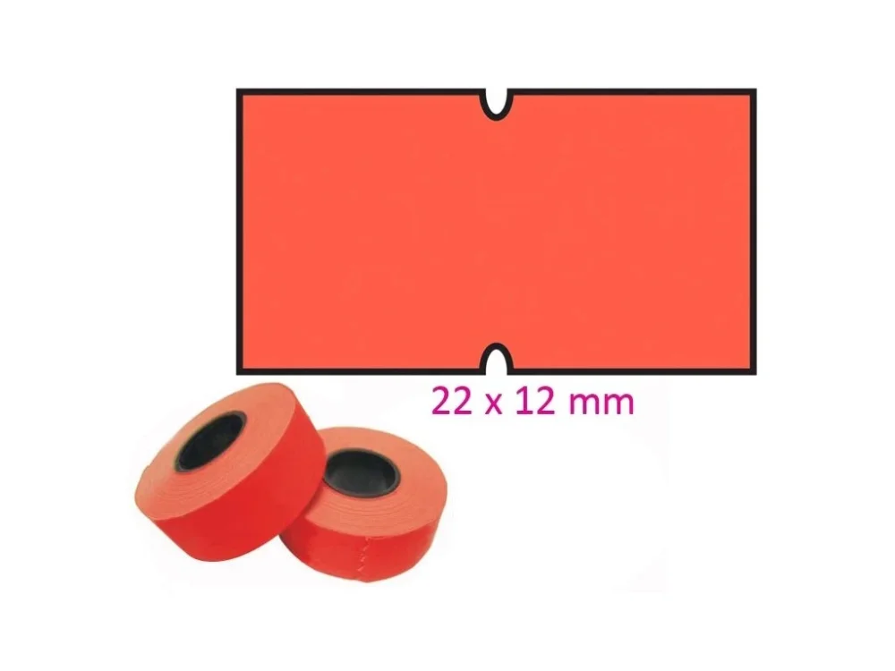 Časově Omezené Etikety COLA PLY do kleští 22x12mm červené
