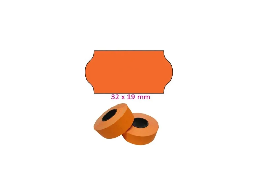 Víkendová Akce Etikety METO do kleští 32x19mm oranžové