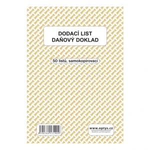 Dodací list A5 samopropisovací 1319 Oblíbený