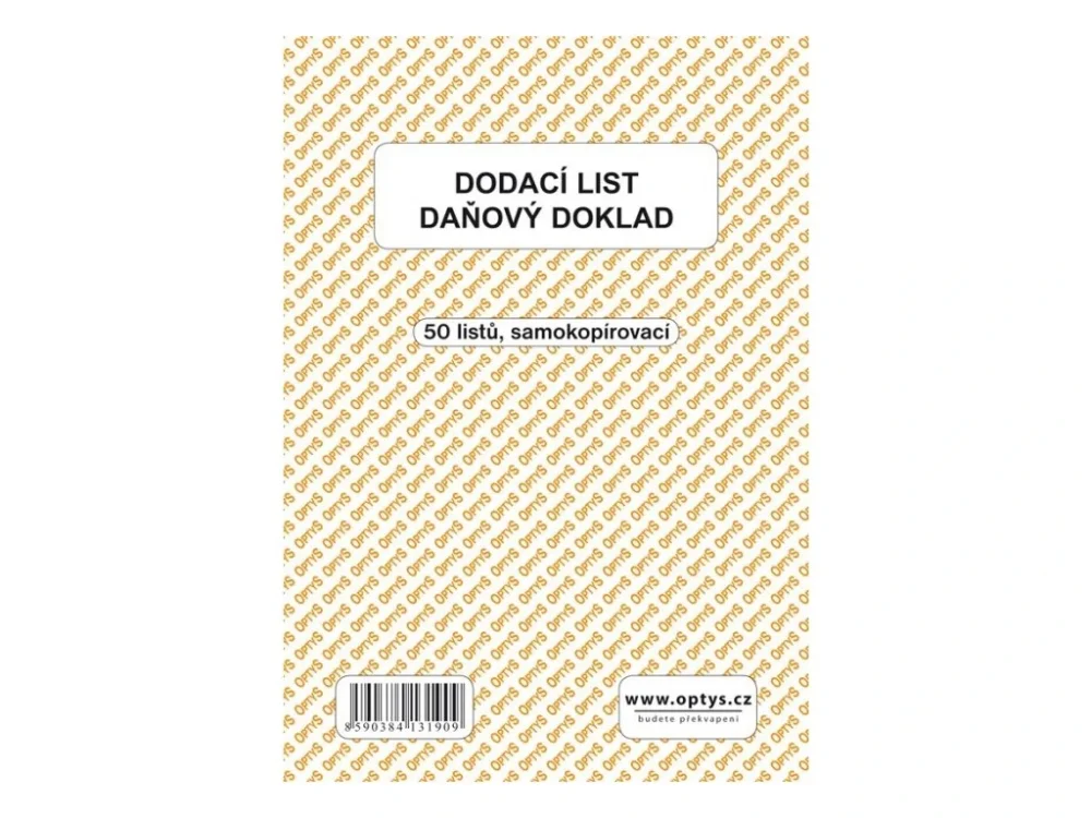 Dodací list A5 samopropisovací 1319 Oblíbený