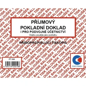 Bezpečná Platba Příjmový doklad i pro podvojné účetnictví A6 PT030