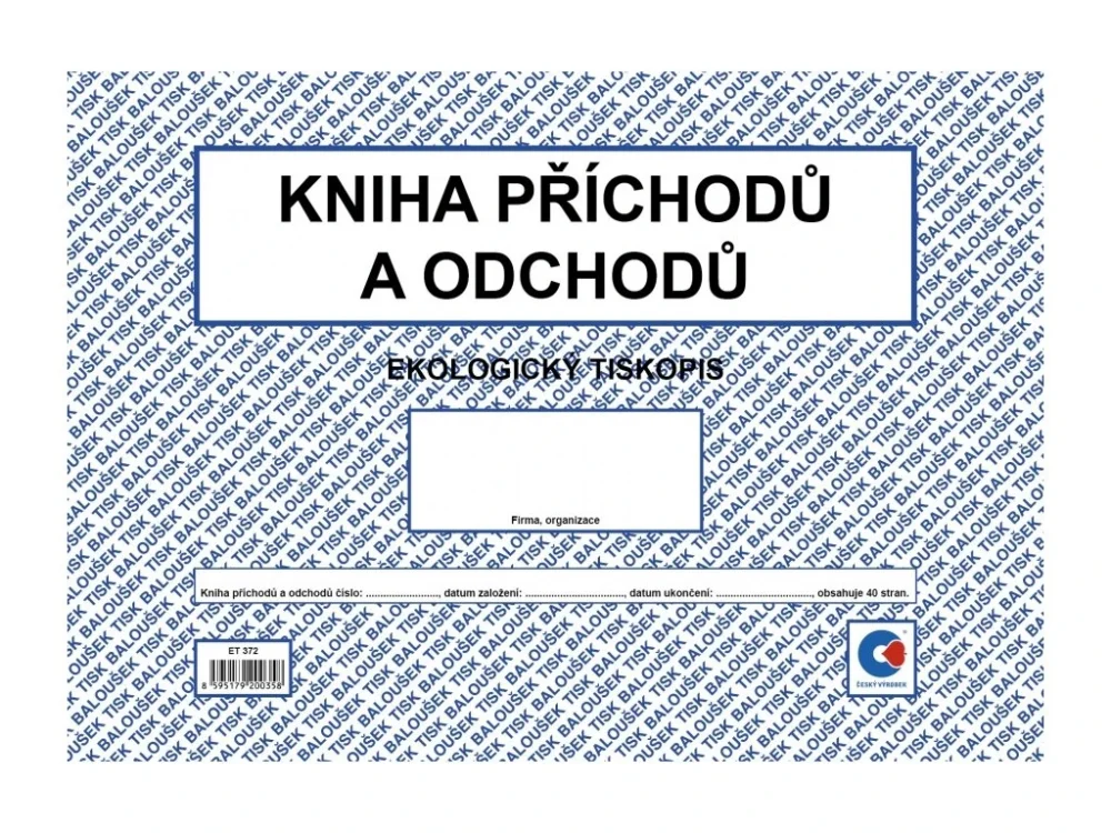 Sezónní Sleva Kniha příchodů a odchodů ET372