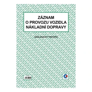 Akční Cena Záznam o provozu vozidla nákladní dopravy ET210 A4