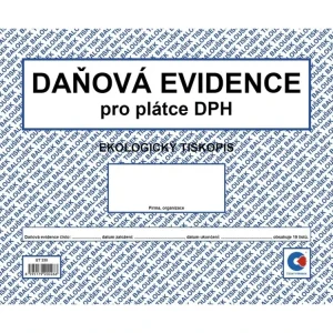 Bezpečná Platba Penežní deník A4 pro plátce DPH ET330
