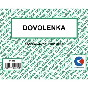 Dovolenka ET075 A6 Pouze Dnes