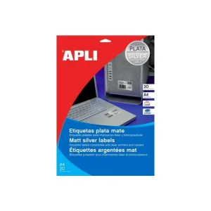 Akční Nabídka Etikety A4 APLI 210x297mm 20 listů stříbrné