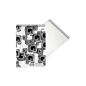 Akční Cena Kroužkový blok BOBO Black & White A6 linkovaný HV