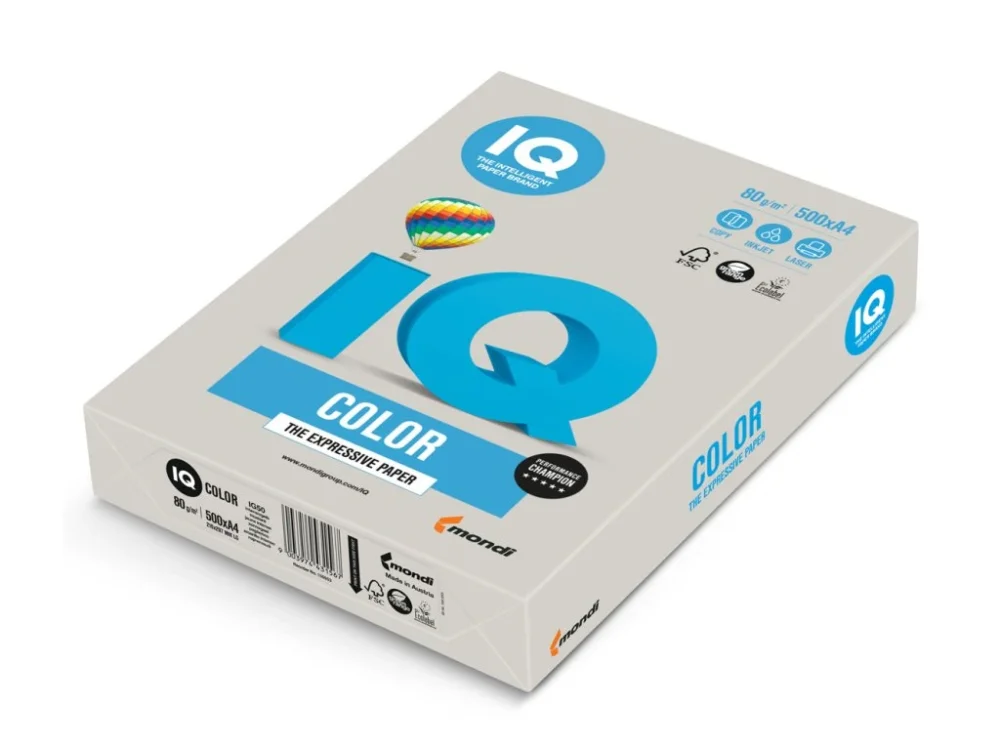 Autentický IQ COLOR GR21 A4 80g šedá
