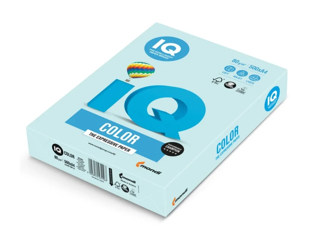 Omezená Nabídka IQ COLOR BL29 A4 80g světle modrá