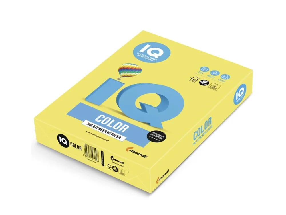 IQ COLOR CY39 A4 160g kanárkově žlutá Aktuální