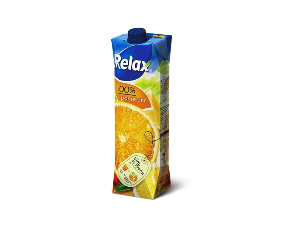 Sleva Relax pomeranč 100% džus 1l