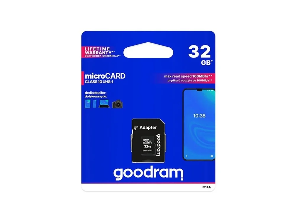 Nakupujte Hned Paměťová karta 32GB micro SDHC GoodRam + adaptér