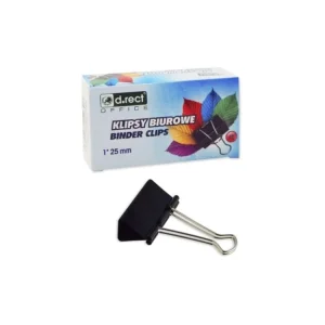 Klip binder 25mm černý 12ks Originální