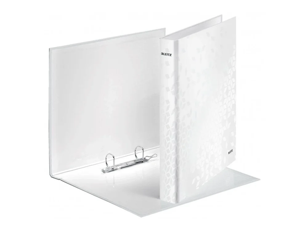 Must-Have Pořadač Leitz WOW 40mm 2-kroužkový perleť.bílý