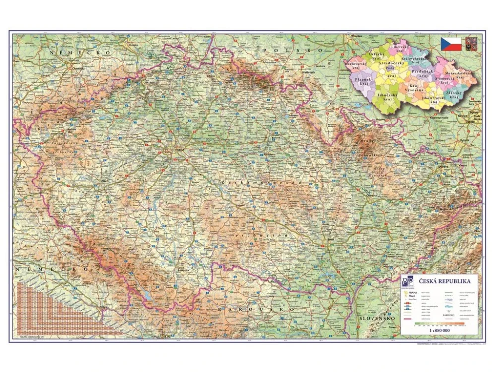 Podložka na stůl 60x40cm Česká Republika 5-806 Ihned K Objednání