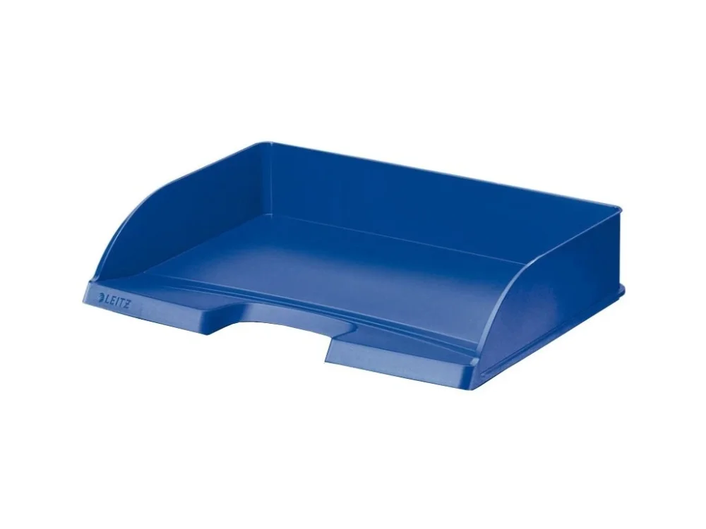Odkladač Leitz Standard Plus na šířku modrý Levný