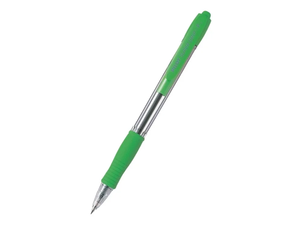 Kuličkové pero PILOT Super Grip 0.7 světle zelené Přímo Od Výrobce