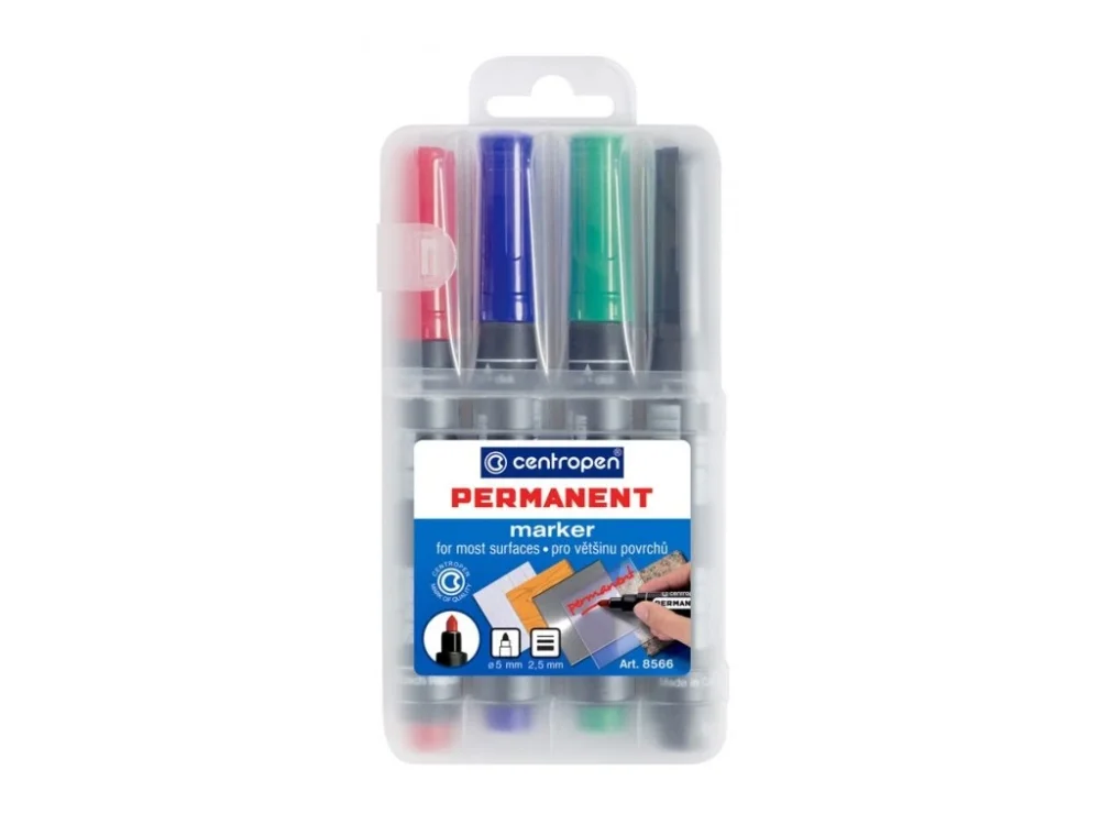 Nová Kolekce Centropen 8566 Permanent 4ks