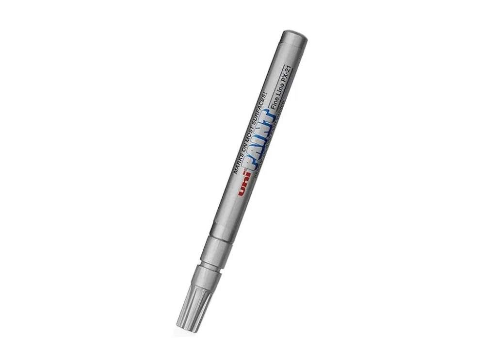 Značkový UNI Paint Marker PX-21 stříbrný