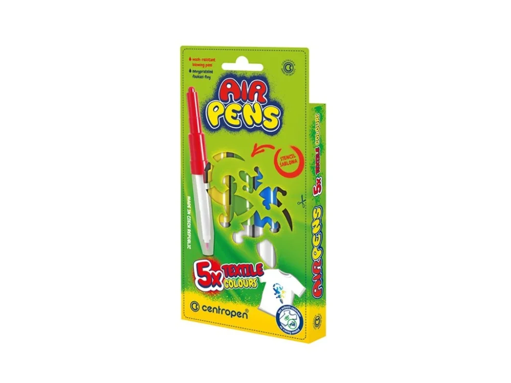 Foukací fixy Centropen 1539/5ks na textil Expresní Doručení