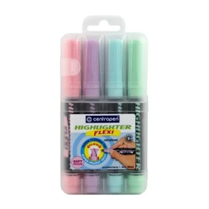 Centropen 8542 Flexi Soft zvýrazňovač4ks Časově Omezené