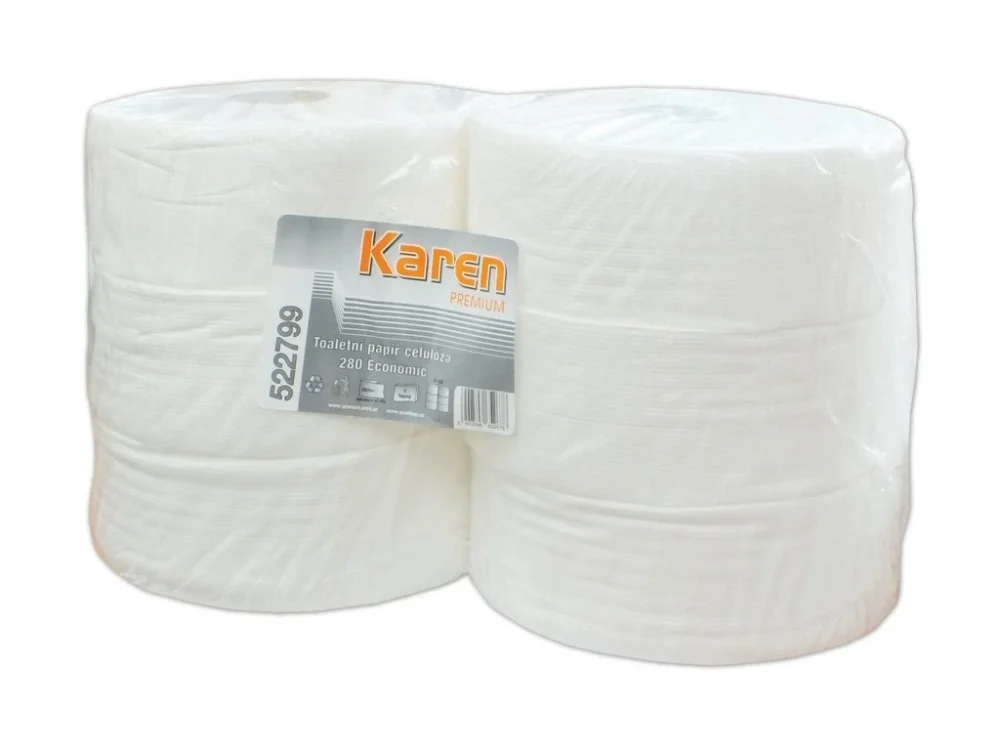 Toaletní papír JUMBO 280 2-vrstvý 265m KAREN 010321 Cenový Hit