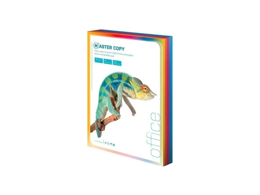 Barevné papíry A4 80g Master copy 10 barev Zlevněný