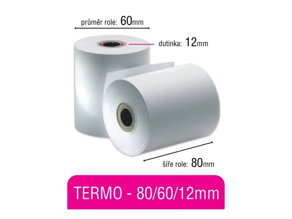 Novinka Pokladní kotouček TERMO 80/60/12mm