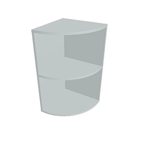 Skříň vnější roh pravý 74 cm DR2P, šedá Autentický