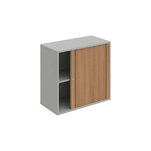 Akce Skříň polic rolet pravá 74*80 cm DZ28003P, šedá/višeň
