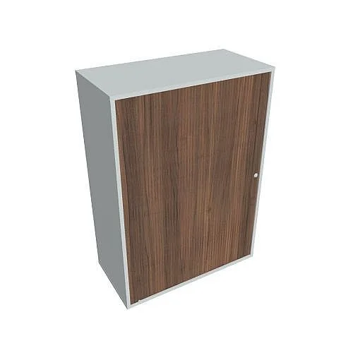 Skříň polic rolet levá 111*80 cm DZ38007L, šedá/ořech Cenová Bomba