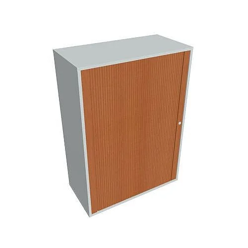 Nová Kolekce Skříň polic rolet levá 111*80 cm DZ38007L, šedá/třešeň