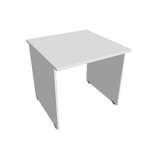 Akce Stůl pracovní rovný 80 cm GS800, bílá/bílá