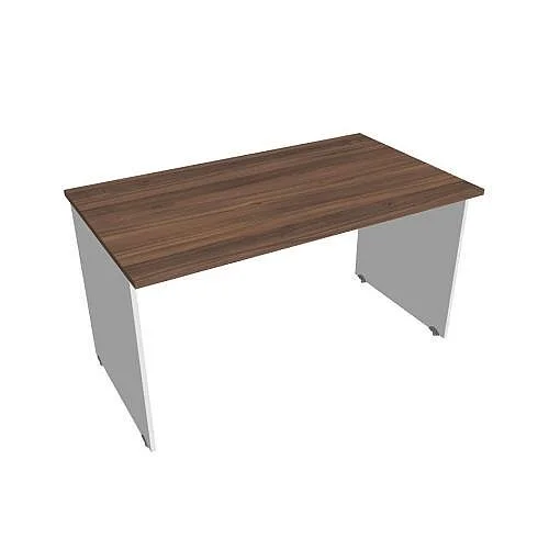 Levný Stůl pracovní rovný 140 cm GS1400, bílá/ořech