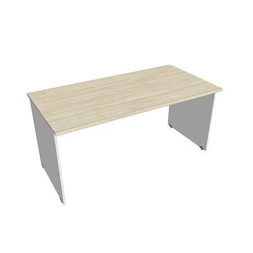 Horká Nabídka Stůl pracovní rovný 160 cm GS1600, bílá/akát