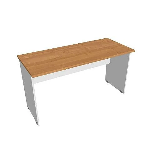Stůl pracovní rovný 140 cm hl60 GE1400, bílá/olše Autentický