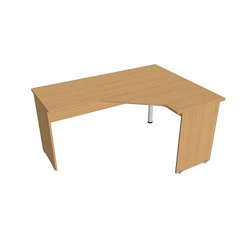 Víkendová Akce Stůl ergo levý 160*120 cm GEV60L, buk/buk