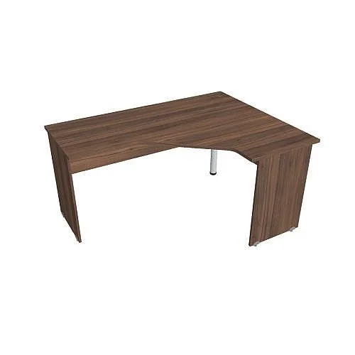 Poslední Šance Stůl ergo levý 160*120 cm GEV60L, ořech/ořech