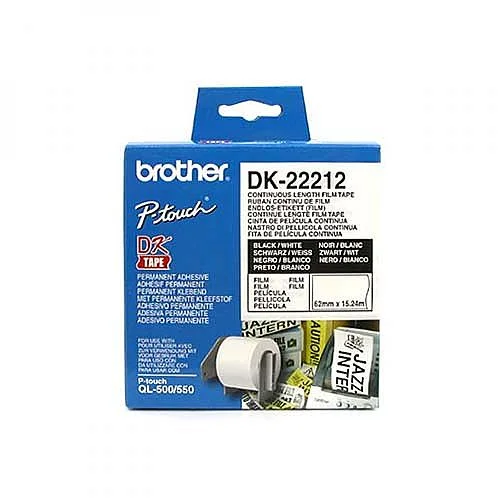 Papírové štítky pro Brother QL, DK22212, role - film, 62 mm x 15,24 m Sezónní Sleva