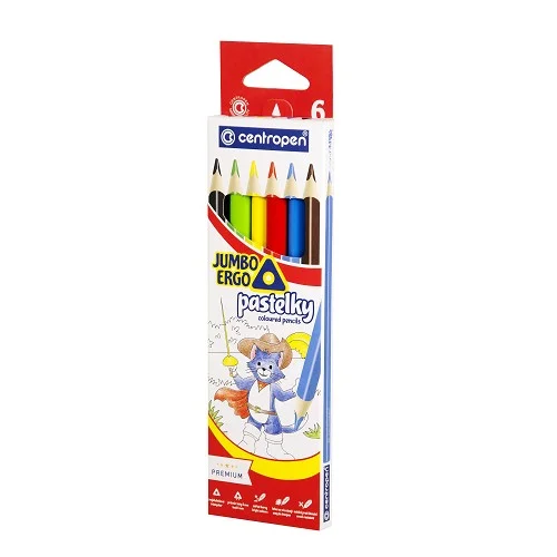 Pastelky Centropen 3HR JUMBO 9522/6ks Sleva