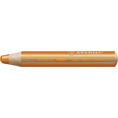 Pastelka, vodovka & voskovka v jednom - STABILO woody 3 in 1 - 880/220 - oranžová Sleva