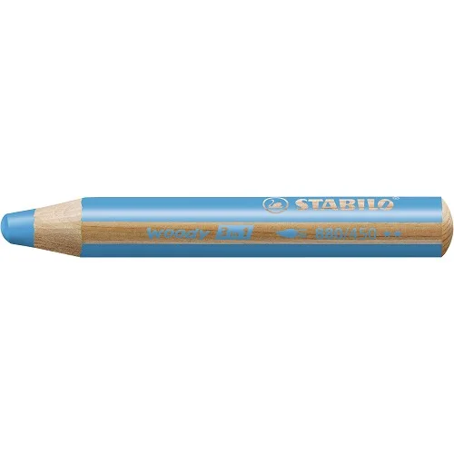 Koupit Online Pastelka, vodovka & voskovka v jednom - STABILO woody 3 in 1 - 880/450 - azurová modř