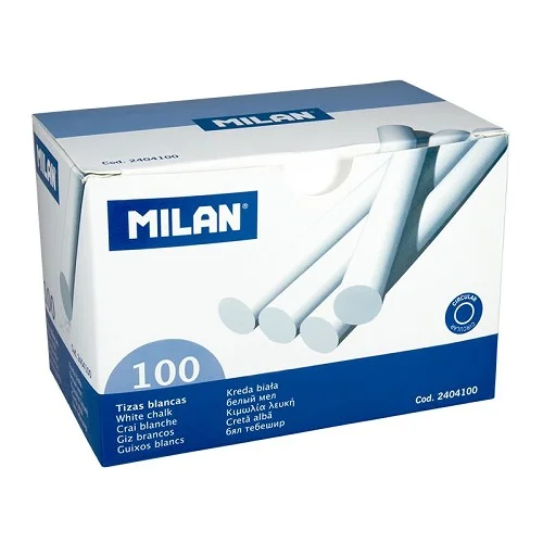 Ihned K Objednání MILAN 2404100 - křídy bezprašné kulaté, bílé - 100 ks