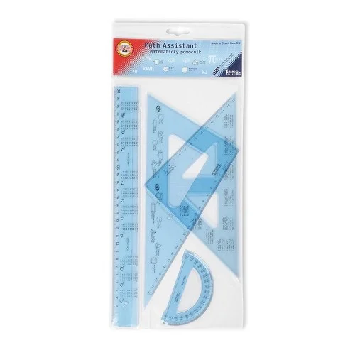Koh-i-noor 7502S - sada geometrických pomůcek modrá - 4 ks Novinka